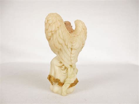 Angel Playing Harp Figurine Cymbeline Seraphim Classics Roman Inc