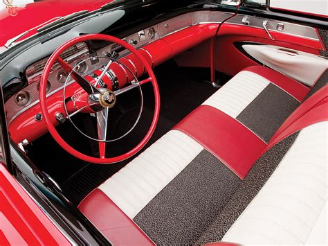 Hd Wallpaper 1955 Buick Convertible Interior Luxury Retro