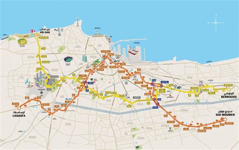 Plan Et Carte Du Tram De Casablanca Lignes Et Stations Du Tramway De