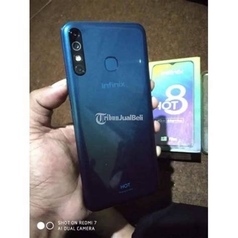 HP Infinix Hot 8 Bekas Android Ram 4GB Murah Like New Lengkap Normal Di Batu Tribun JualBeli