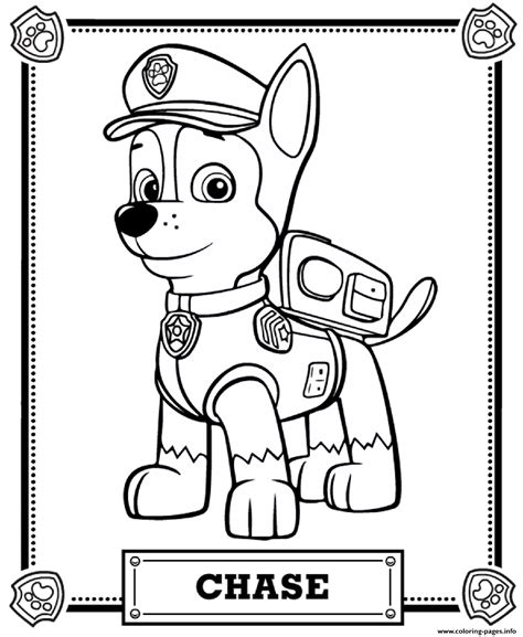 34+ Paw Patrol Chase Printable Coloring Pages | Free Wallpaper