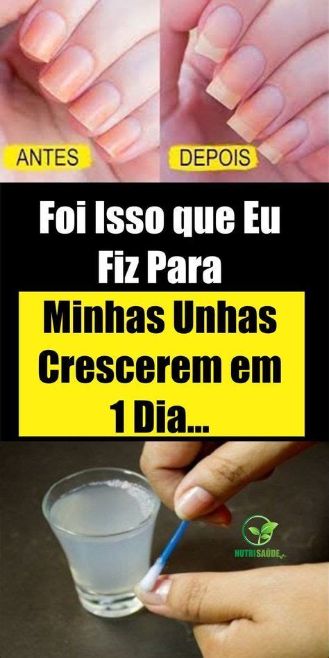 Receita Caseira Para Acelerar O Crescimento Da Unha Crescerunhas