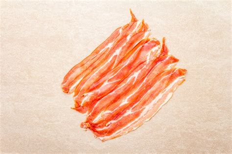 Premium Photo Smoked Bacon Slices