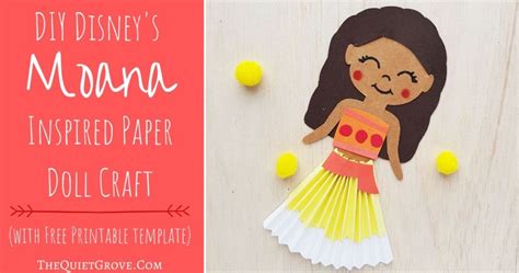 DIY Disney's Moana Inspired Paper Doll (with Free Printable template) ⋆ ...