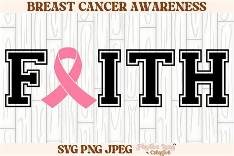 Faith Pink Ribbon SVG Breast Cancer SVG Pink 2218117