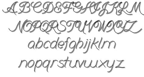 Examples Of Cursive Fonts