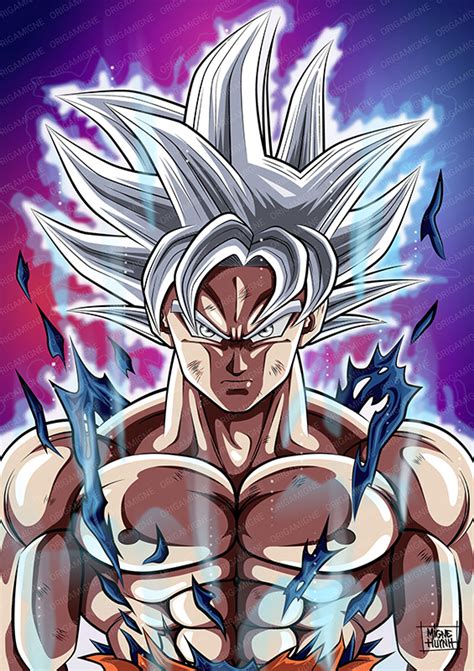 Goku Ultra Instinct Maîtrisé en 2020 Dessin goku Dessin dbz Dragon