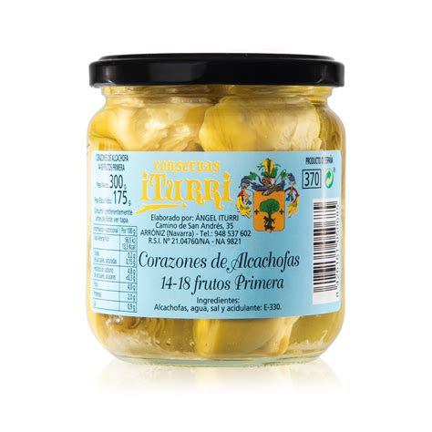 Corazones De Alcachofa Conservas Iturri Productos Navarra