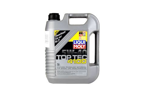Motoröl LIQUI MOLY TopTec 4100 5W40 5L für Alfa Romeo, Aston Martin, Audi