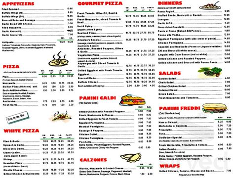 Si Mangia Pizzeria Menu In Hamden Connecticut USA