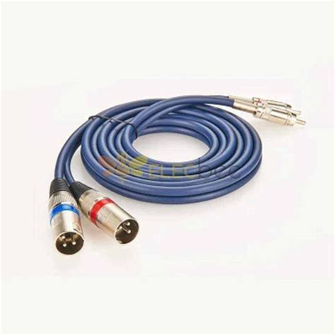 XLR 3Pin Male To RCA Male Cable 1M