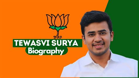 Tejasvi Surya Biography Age Education Wife Career Net Worth