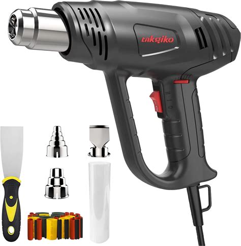 Heat Gun, TAKGIKO 2000W Heavy Duty Hot Air Gun Kit 50℃~650℃ Dual ...