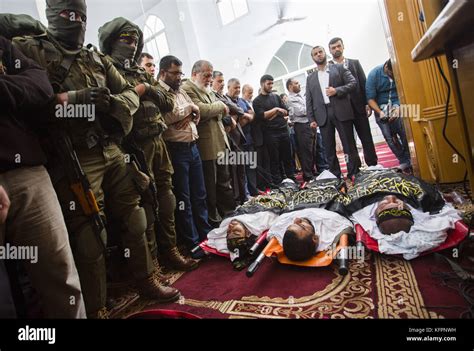 Gaza City The Gaza Strip Palestine St Oct Mourners Carry