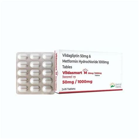 Vildsmart M Vildagliptin And Metformin Hydrochloride Tablets Healing Pharma India Pvt Ltd 2