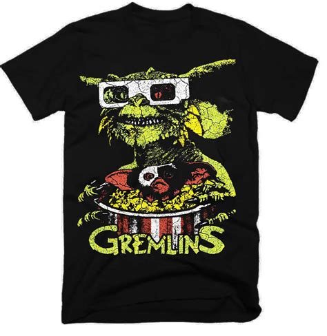 Gremlins Movie Homme Funny Tee Shirt Hip Hop Clothing Tshirt Gym T Shirt Brand T Shirts Short ...