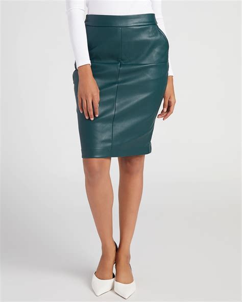 Vegan Leather Pencil Skirt