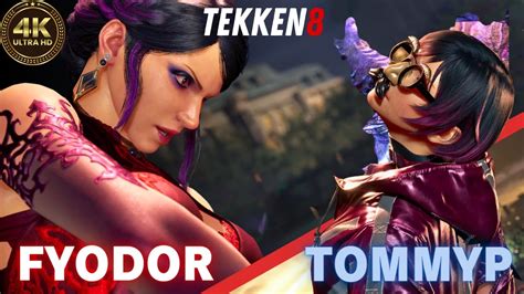 Tekken 8 REPLAY TommyP REINA Vs Fyodor ZAFINA 4K ULTRA HD 60FPS