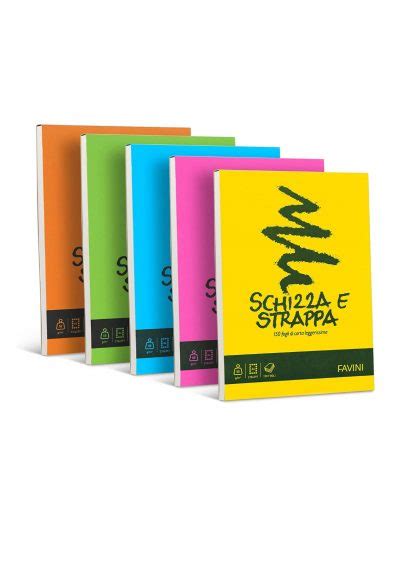 Album Schizza E Strappa A4 Cm 21x29 7 Favini 55 Gr M2 Carta Shop