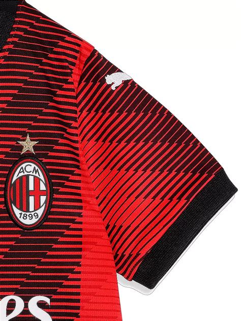 PUMA Kinder Heimtrikot AC Milan 23 24 Rot