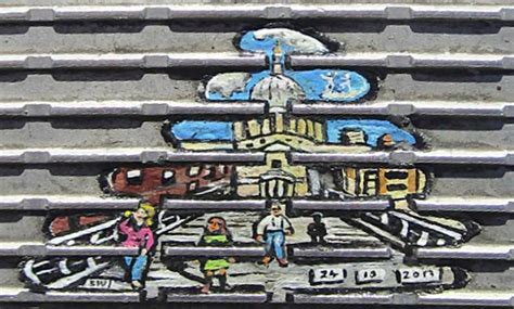 Seen Ben Wilson's Chewing Gum Paintings On Millennium Bridge? | Londonist