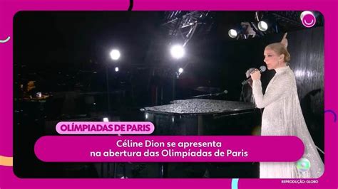 C Line Dion Se Apresenta Na Abertura Das Olimp Adas De Paris Tv