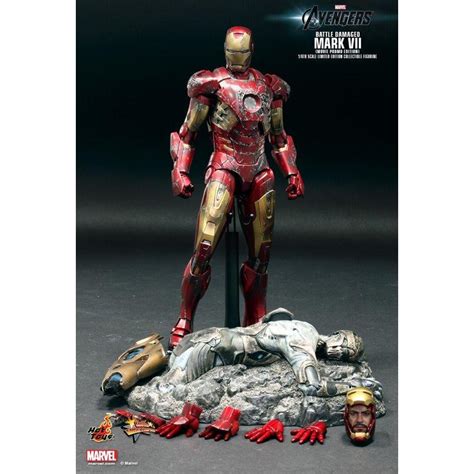 野獸國 Hot Toys MMS196 復仇者聯盟 鋼鐵人 戰損版 馬克7 非 MMS185 MMD500 蝦皮購物