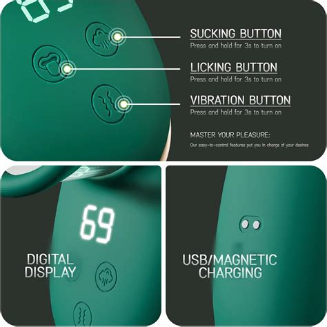 Adult Sex Toys for Women, Sucking Vibrator with 9 Tongue Licking & 3