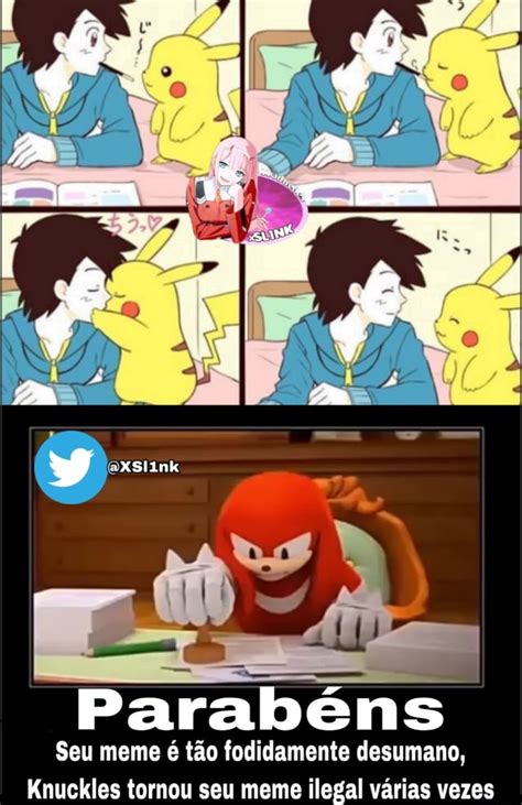 Parabéns Seu meme é tão fodidamente desumano Knuckles tornou seu meme