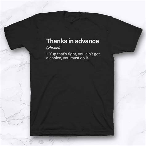 THE OFFICE SERIES - THANKS IN ADVANCE - Replique Tees