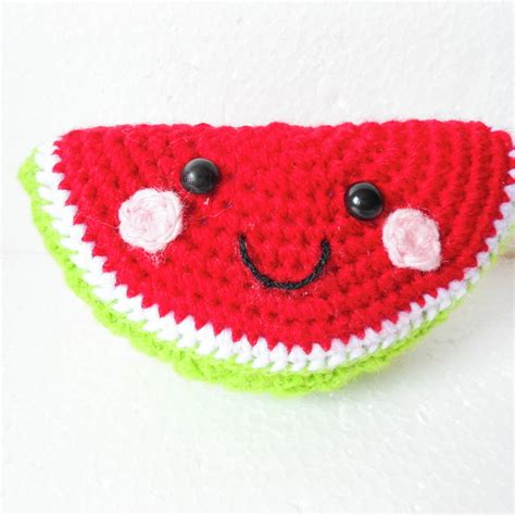 Amigurumi Melancia Watermelon Gurumi Elo Produtos Especiais