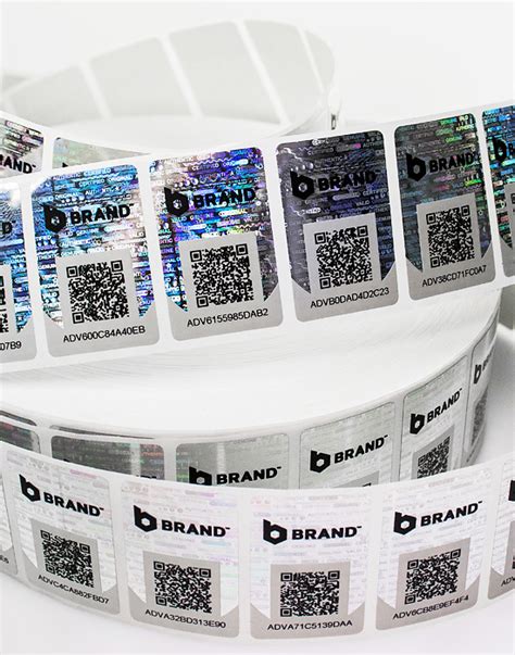 Barcode Sicherheitsetiketten X Mm Mit Hologramm Smartlabels