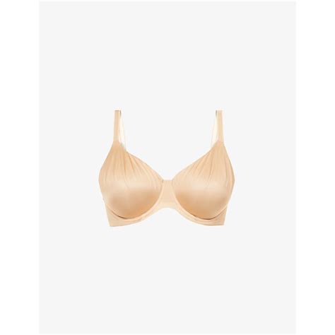 Panache Nude Elan Underwired Stretch Satin T Shirt Bra One Color