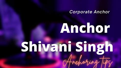 Corporate Anchor Shivani Singh Hosting For Big Firms Sbi Asian