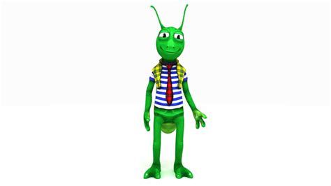 Cricket cartoon character - DD3D Studio