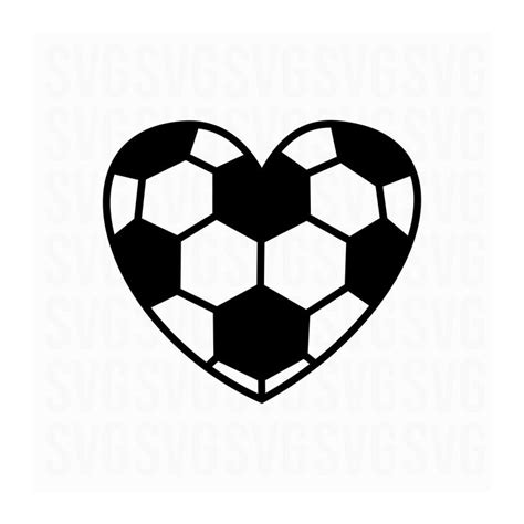 A Black And White Heart Shaped Soccer Ball