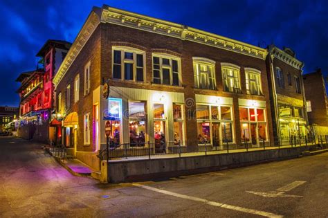 Old Town Bisbee Arizona At Night Editorial Photo - Image: 60027051