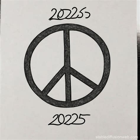 Peace Sign 2025 Stable Diffusion Online