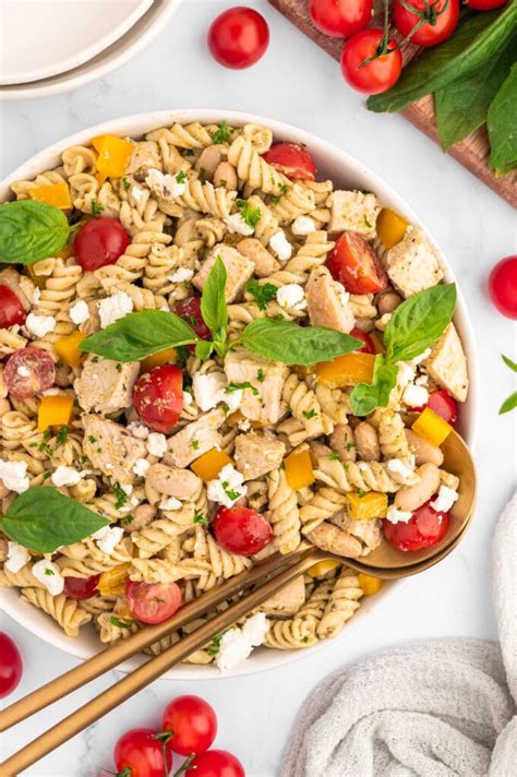 High Protein Pasta Salad - Hello Spoonful