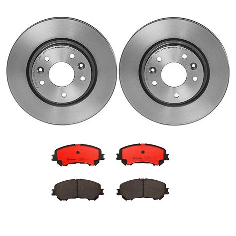 Nissan Disc Brake Pad And Rotor Kit Front 296mm Ceramic Brembo