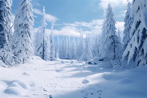 White Snow Forest Landscape Background Graphic by Forhadx5 · Creative Fabrica