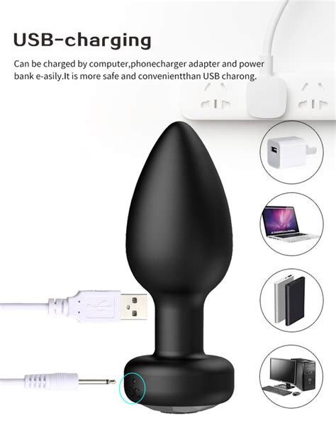 10 Modes Anal Plug Vibrator Female Wireless Remote Control Butt Plug