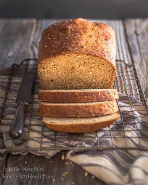 Organic Honey Whole Grain Bread Recipe | Hostess At Heart