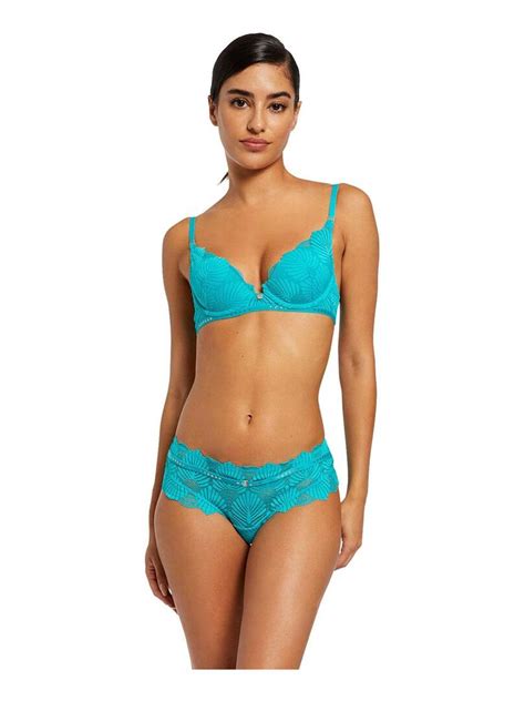 Soutien Gorge Ampliforme ZOE DENTELLE Morgan Lingerie Bleu Kiabi