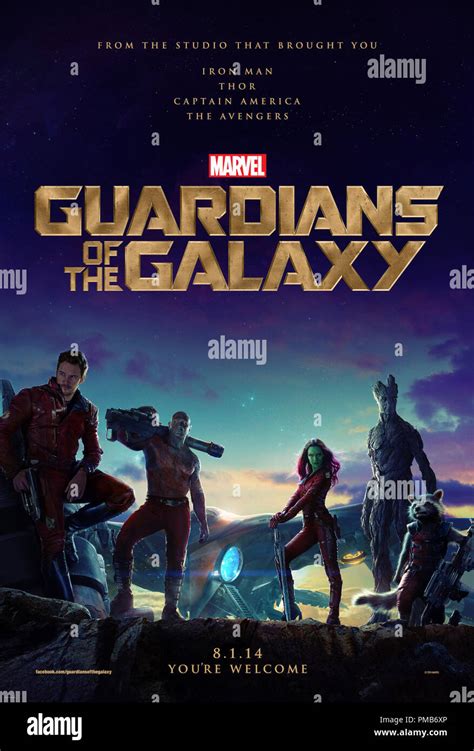 Marvel's Guardians Of The Galaxy Poster Stock Photo - Alamy