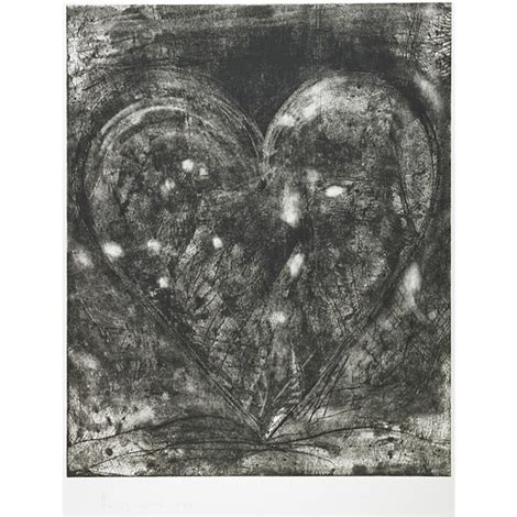 Etching Heart By Jim Dine On Artnet