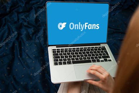 Riga Letonia 24 De Febrero De 2023 OnlyFans Logo On Laptop Computer