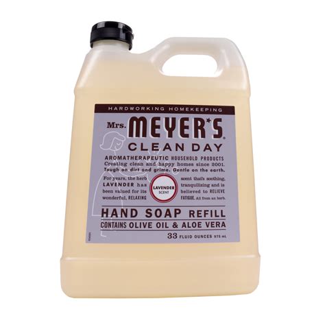 Mrs Meyer S Clean Day Hand Soap Refill Lavender 33 Fl Oz With Aloe