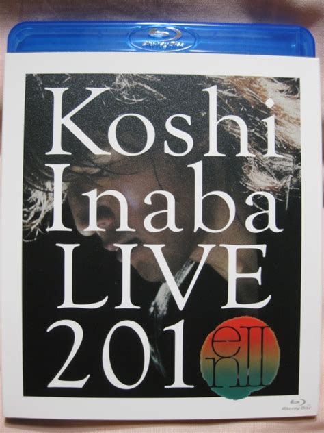 Blu Ray Koshi Inaba Live En Ii J Pop Yahoo