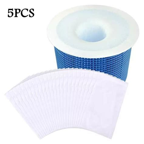 5 Pcs Chaussettes Skimmer Piscine Poche Filtrante Pre Filtre Jetable